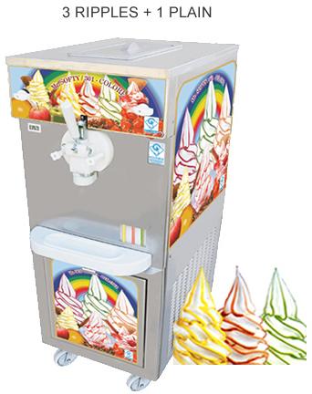 Ripple softy ice cream machine