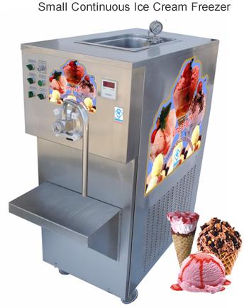 Small Continuous Ice Cream Freezer