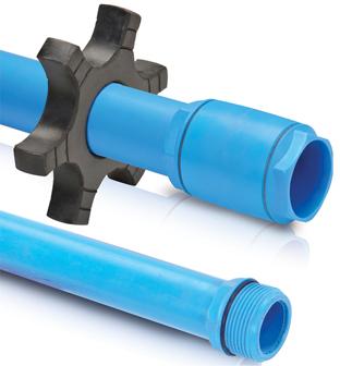 UPVC RISER PIPE WITH HEAVY DUTY PVC COUPLING (3 PC COUPLER)