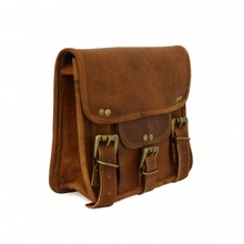 Leather Messenger bag, for Daily, Size : 7 inches x 9 inches