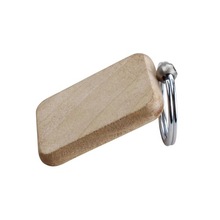 Wood key chain