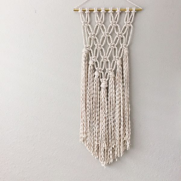 Handwoven long width macrame wall hanging, for Home Decorations.Gifts, Style Type : Classic