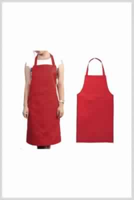 Cotton Red Cooking Apron