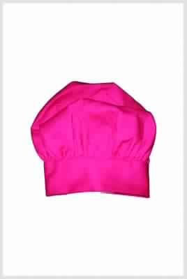 Polyester Pink Chef Hats