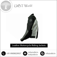 Mens Armored Leather Motorcycle Jacket
