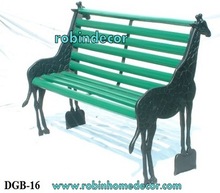 Cast Iron Benches, Color : Green