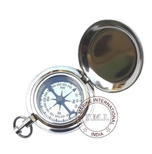 Brass Push Button Chrome Plated Pocket Dalvey Compass