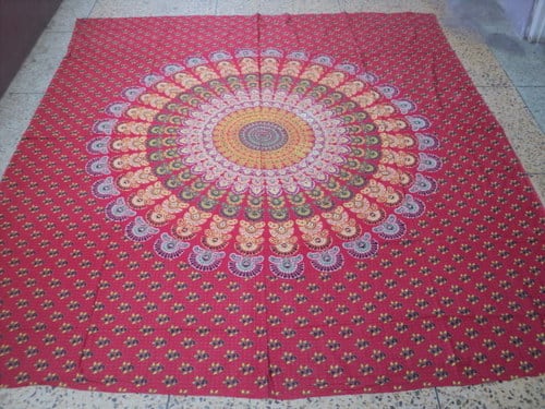 BAGRU MANDALA PRINTED TAPESTRY