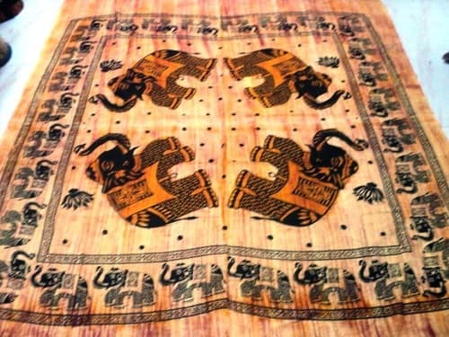 HAND PRINTED BEDSHEETS TAPESTRY INDIAN