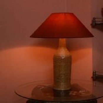 color bamboo table lamp