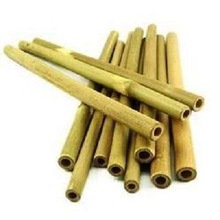 Organic Bamboo Drinking Straw, Color : Beige