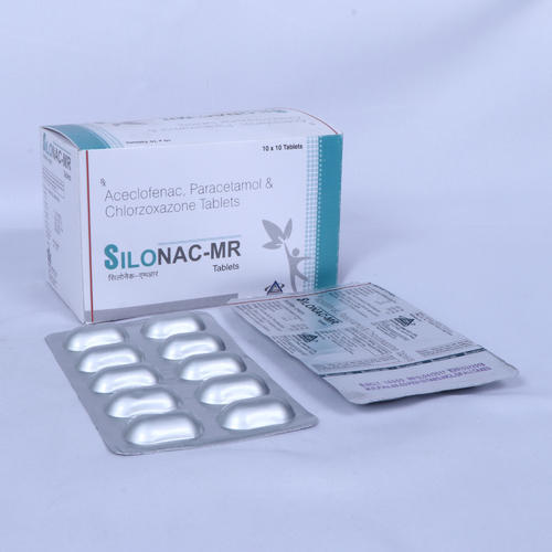 Aceclofenac and Chlorzoxazone Tablets, Packaging Size : 10*10
