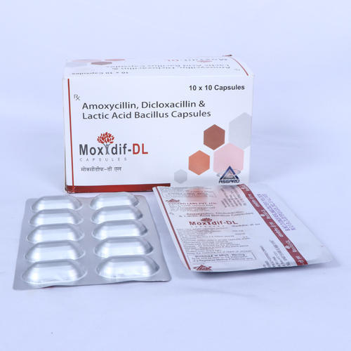 Amoxicillin, Dicloxacillin and Lactic Acid Bacillus Capsules