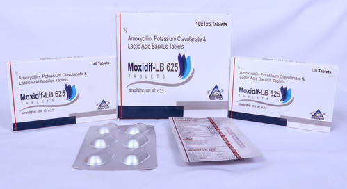 Amoxicillin, Potassium Clavulanate and Lactic Acid Bacillus Tablets