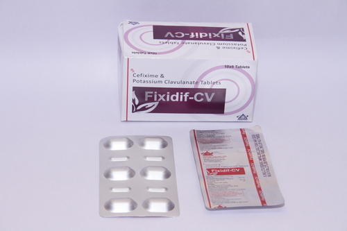 Cefixime, Potassium Clavulanate Tablets, Packaging Size : 10*10