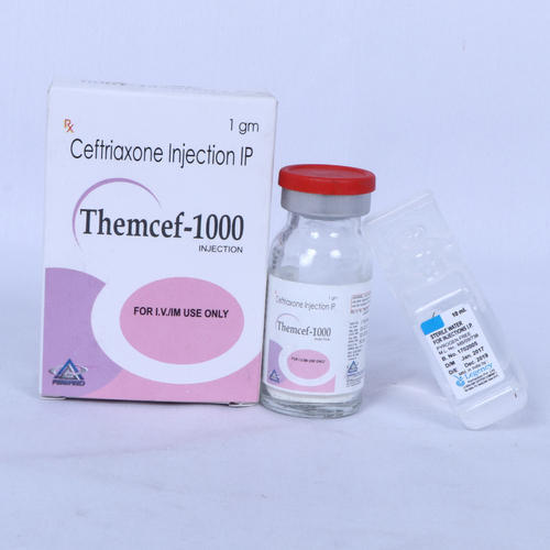 1000 Mg Ceftriaxone Injection, Packaging Type : Vial