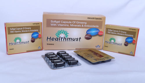 Ginseng with Vitamins Minerals and Antioxidants Softgel Capsules