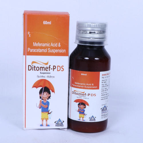 Mefenamic Acid and Paracetamol Suspension, Packaging Type : Bottle