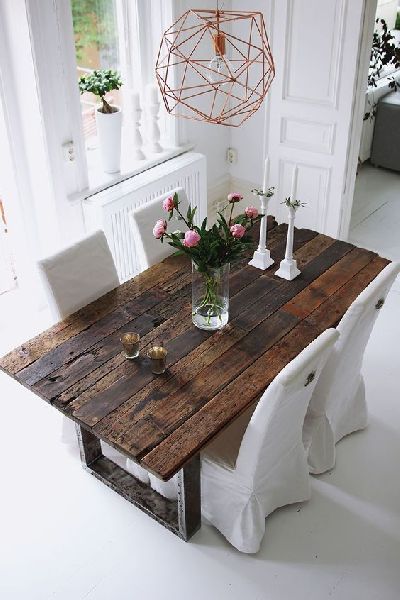 wooden dining table