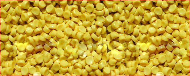 Plastic ABS Golden Yellow Granules