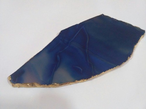 Agate Platter, Color : Blue