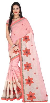 Cotton Embroidered Sarees