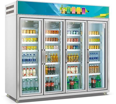 5 Doors Assembling Combination Type Fancooling Refrigerator Beverage Showcase