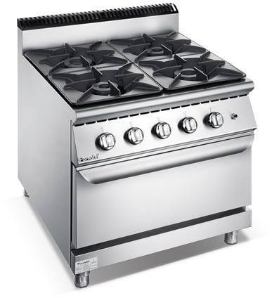 Chinese Style 4-Burner Gas Range With Oven