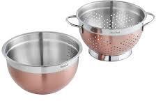 Brown Stainless Steel Colander