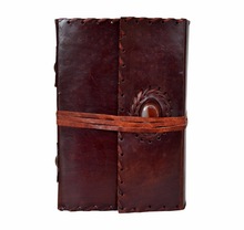 Leather Journal Flap On Stone Book