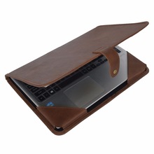 Leather Laptop folder, Color : Brown