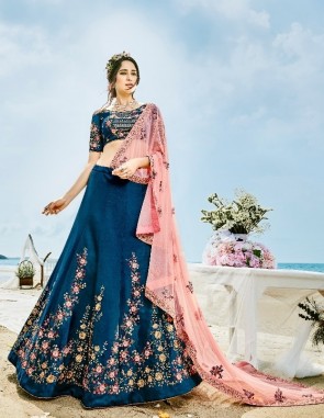 GOLD TISSUE PURE GAJARI Lehenga CHOLI