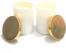 Shree Glass Soy Wax Candle, Shape : Pillar