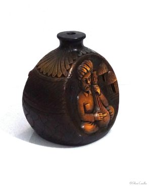 Rajesthani Vase Leather Finish