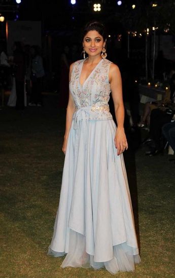 Shamita Shetty Lakme Fashion Week Gown, Occasion : Wedding / Party/ Festival