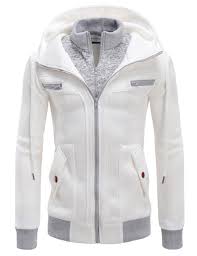 Cut White Fleece Jacket