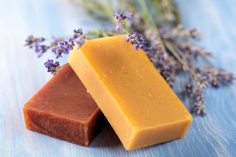 100gm Chandan herbal soap, Shape : Square