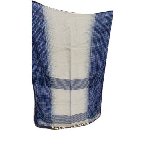 Ethnic Handloom Linen Saree, for Anti-Wrinkle, Dry Cleaning, Easy Wash, Shrink-Resistant, Pattern : Plain