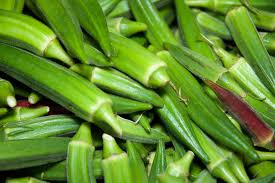 Organic Natural Okra, Color : Green