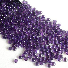 African Amethyst Round Smooth Cabochon, Feature : Handmade in India