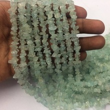 Aquamarine Rough Uncut Chips Beads, Color : Picture