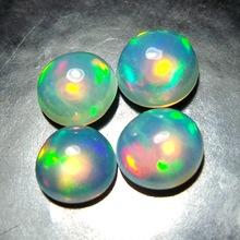 Ethiopian Welo Opal Round Cabochon, Size : 3mm
