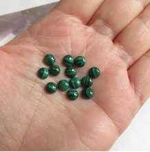 Green Malachite Round Smooth Cabochon, Feature : Handmade in India