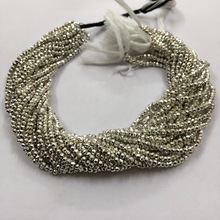TJC Pyrite Faceted Rondelle Beads, Color : Picture