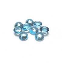 Swiss Blue Topaz Round Smooth Cabochon, Feature : Handmade in India