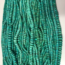 Turquoise Faceted Rondelle Beads Strand