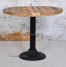 Industrial cast iron cafe table