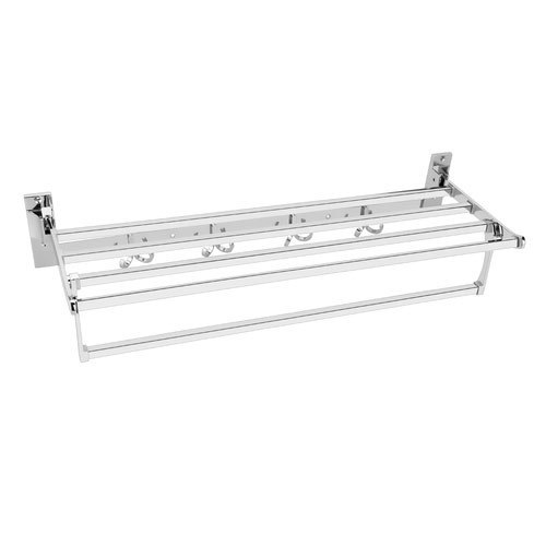 Stainless Steel Designer Towel Rack, for Bathroom Fitting, Feature : Anti Corrosive, Durable, Eco-Friendly