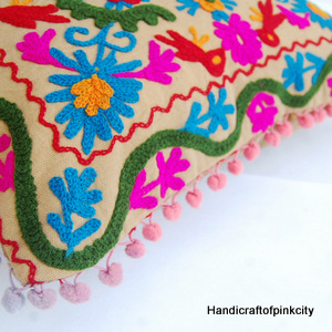 Embroidered 16X16 Indian Pillow Case SSTHSC01