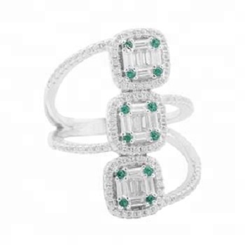 Zircon Emerald Rings, Occasion : Anniversary, Engagement, Gift, Party, Wedding